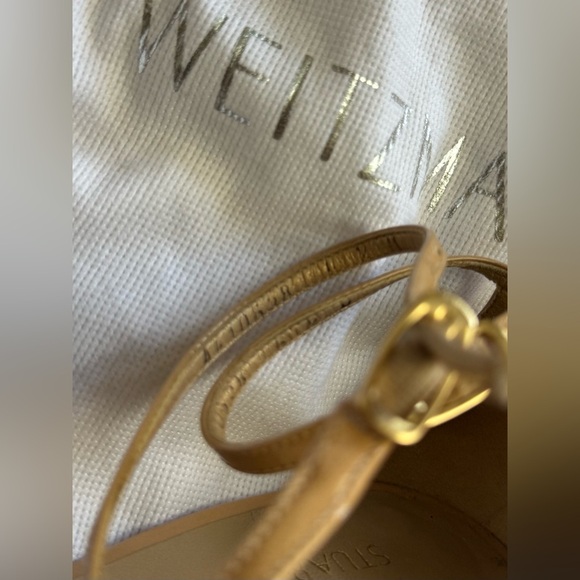 Stuart Weitzman Nudist Heels Beige Nude Ankle Strap Stiletto - Picture 8 of 8